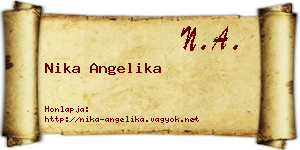 Nika Angelika névjegykártya